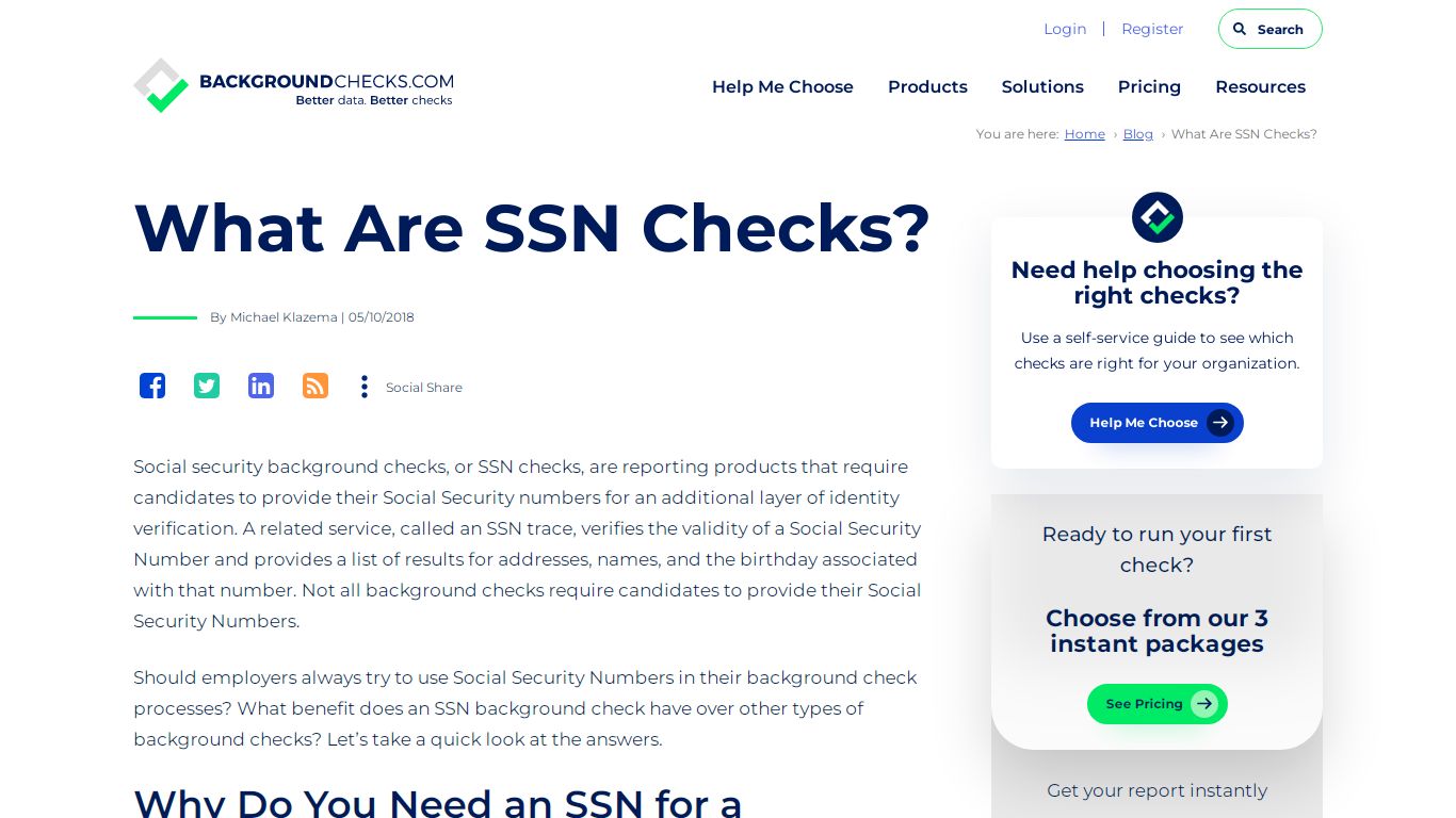 What Are SSN Checks? - background checks